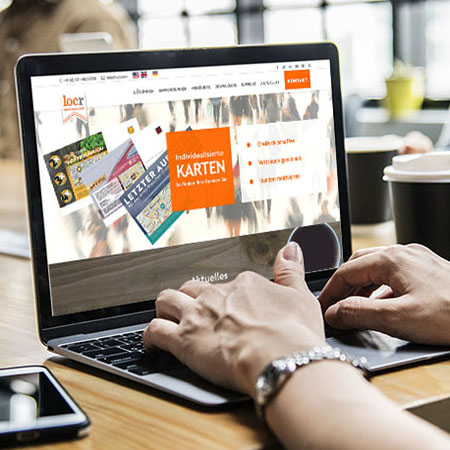 locr GEOservices und Karten locr GEOservices und individualisierte Karten website screen