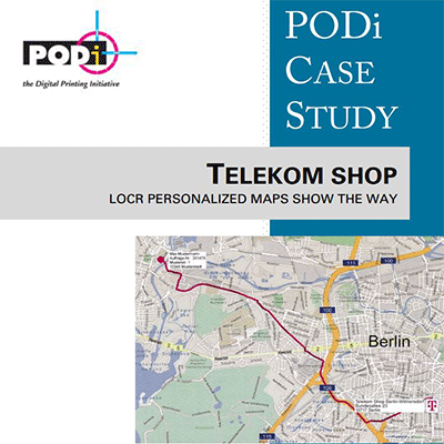 PODi Case Study Telekom Shops locr personalized maps show the way direct mail campaign