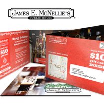 James E. McNellies Direct Mail Campaign James E. McNellies direct mail campaign with personalized maps from locr to optimize customer communication and response rates