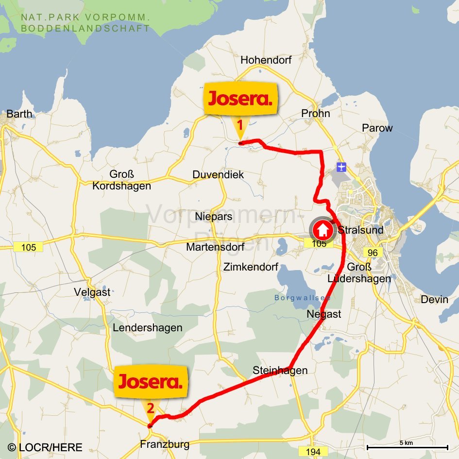 locr Case Study Josera Direct Mail Campaign Personalized Maps