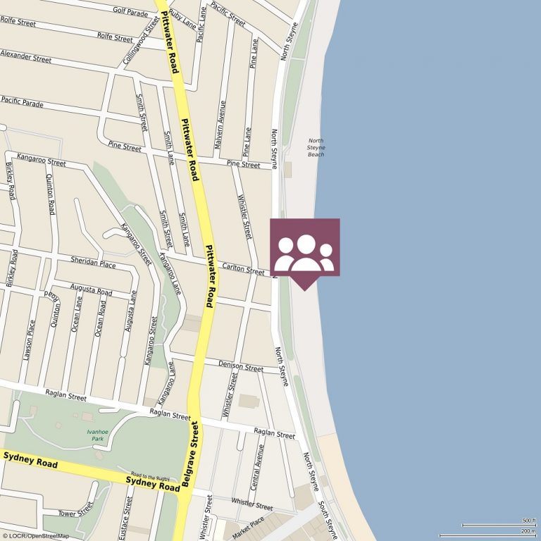 Manly Beach LOCALmap Style3