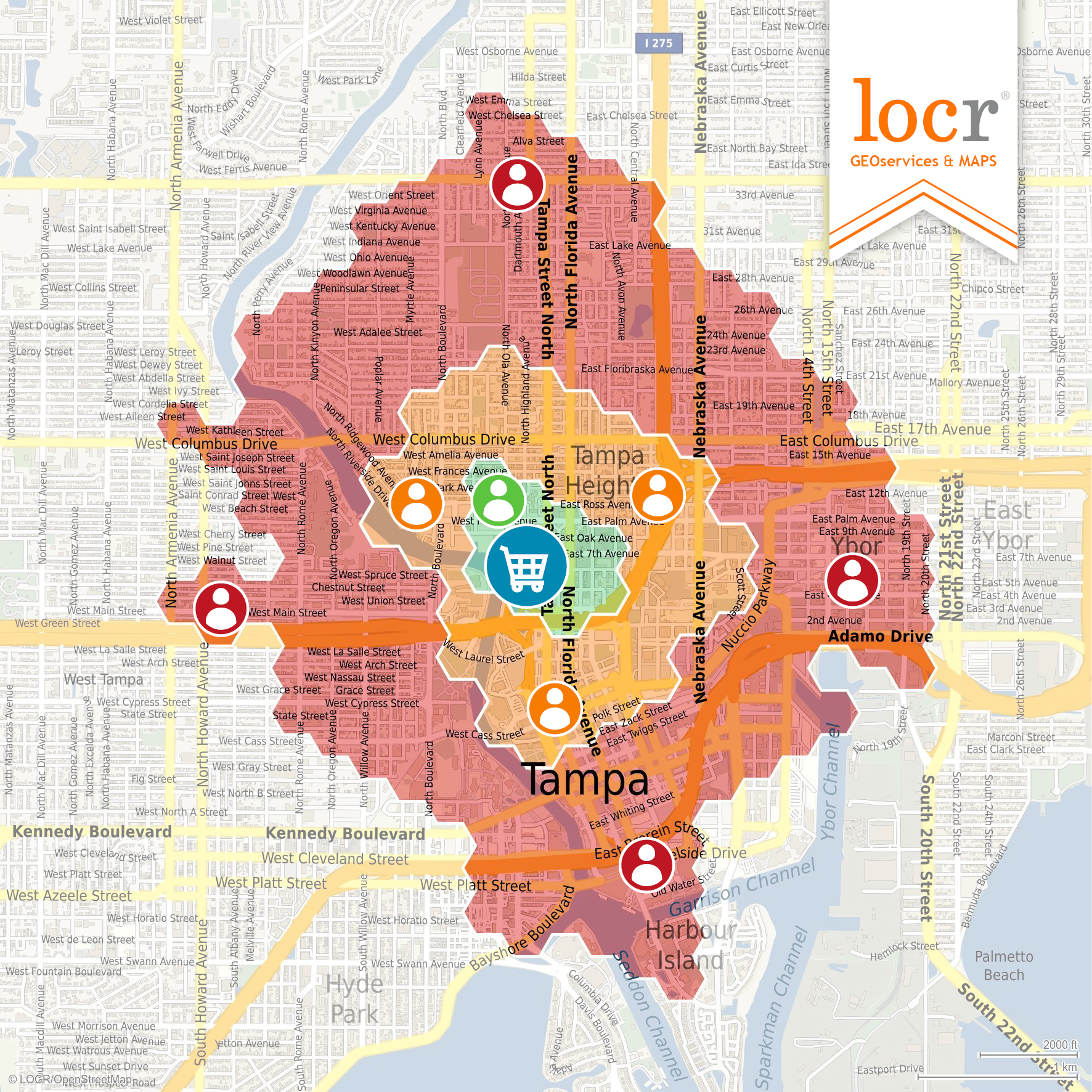 locr GEOservices and Maps Heatmap Address Assignment