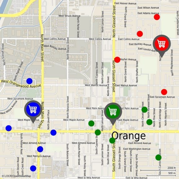 LOCALmap LosAngeles multipleSQ
